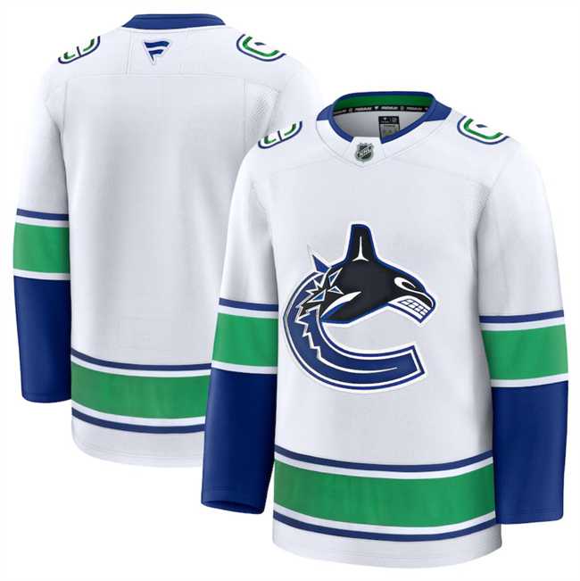 Men%27s Vancouver Canucks Blank White 2024-25 Away Stitched Hockey Jersey Dzhi->vancouver canucks->NHL Jersey